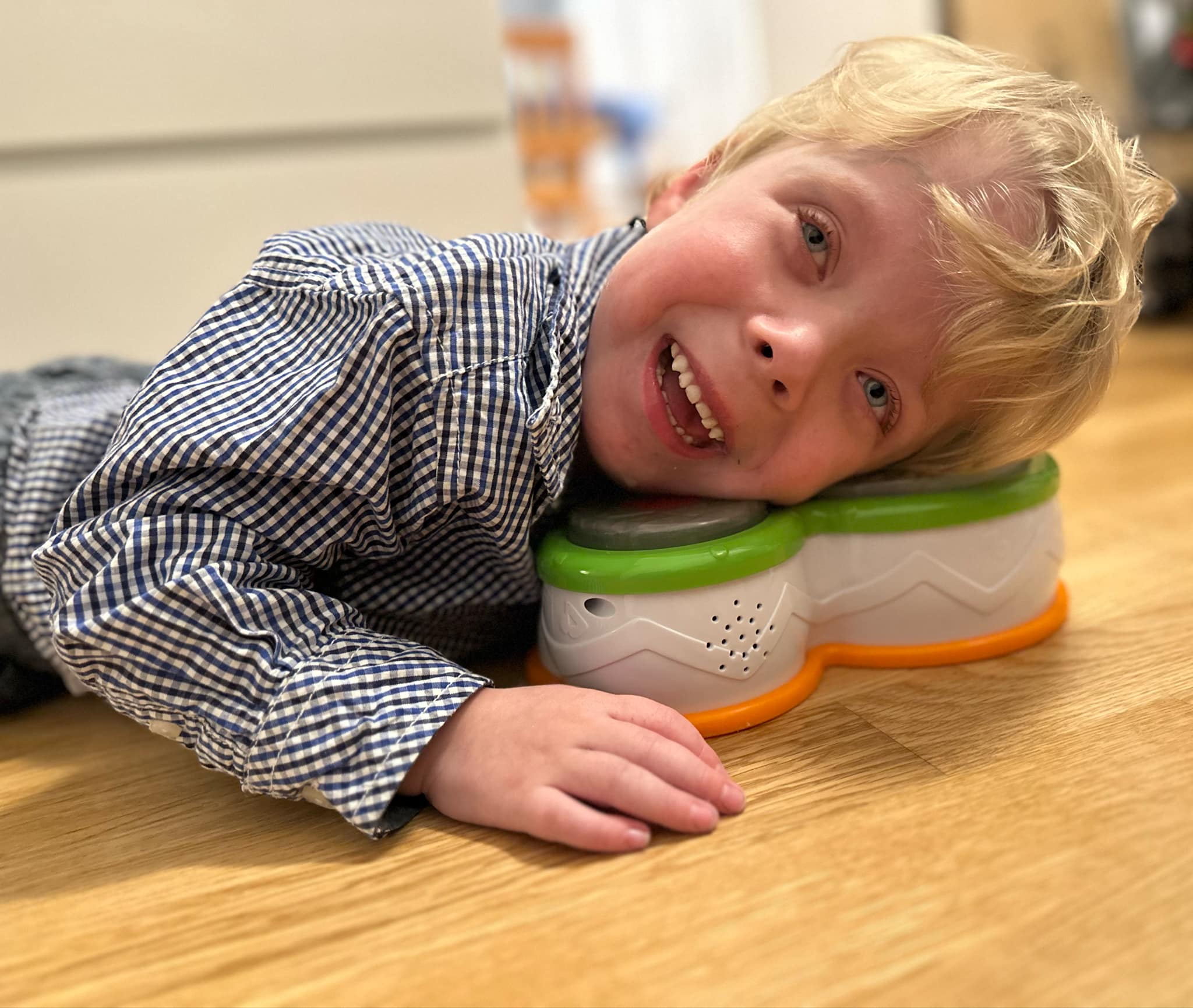 Happy boy with CP