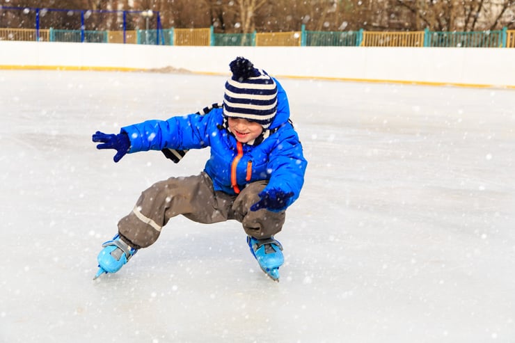 child ice skating winter made for movement