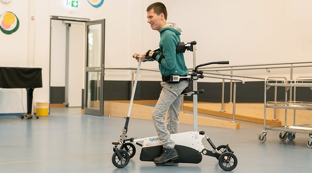 Adolescent walking in the Xplore