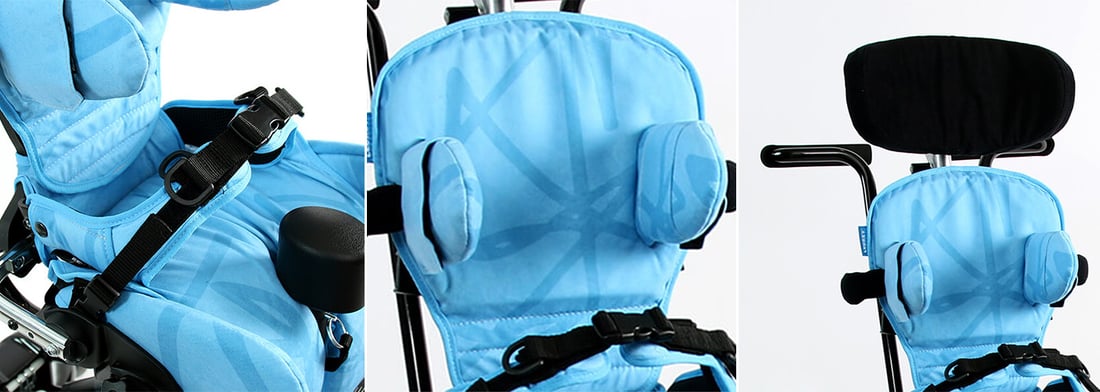 Squiggles Bekkenstøtte, sidestøtte og hodestøtte