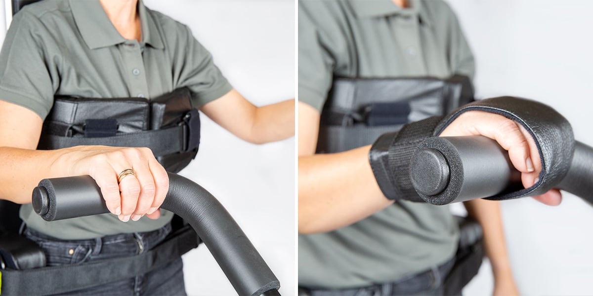 Arm handle + gloves
